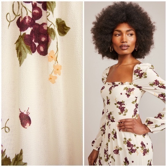 💋Reformation Kelly square neck midi dress. Size 6 - Picture 2 of 12